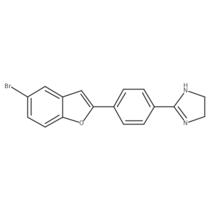 2-[4-(5-Bromo-2-benzofuranyl)phenyl]-4,5-dihydro-1H-imidazole结构式