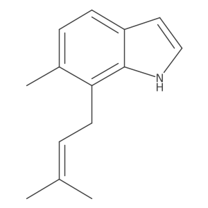 1h-Indole,6-methyl-7-(3-methyl-2-buten-1-yl)-结构式