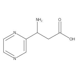 3-Amino-3-(pyrazin-2-yl)propanoic acid Structure