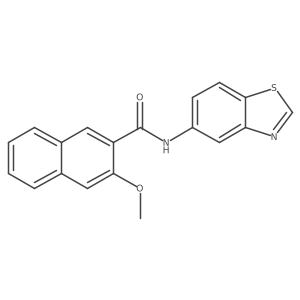 N-(benzo[d]thiazol-5-yl)-3-methoxy-2-naphthamide Structure