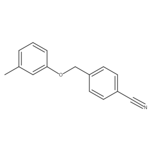 4-[(3-Methylphenoxy)methyl]benzonitrile Structure