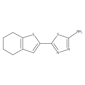5-(4,5,6,7-Tetrahydro-1-benzothien-2-yl)-1,3,4-thiadiazol-2-amine Structure