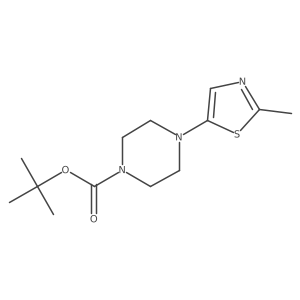 Tert-butyl 4-(2-methyl-1,3-thiazol-5-yl)-1-piperazinecarboxylate Structure