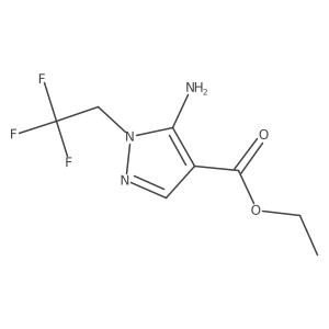 Ethyl 5-amino-N-(2,2,2-trifluoroethyl)pyrazole-4-carboxylate Structure