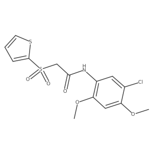 N-(5-chloro-2,4-dimethoxyphenyl)-2-(thiophen-2-ylsulfonyl)acetamide Structure