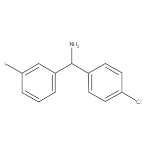 (4-Chlorophenyl)(3-iodophenyl)methanamine Structure
