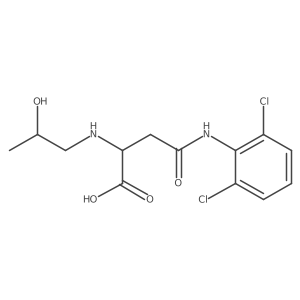 4-((2,6-Dichlorophenyl)amino)-2-((2-hydroxypropyl)amino)-4-oxobutanoic acid Structure