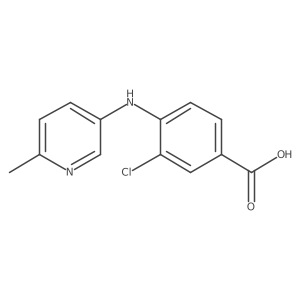 3-Chloro-4-(6-methyl-pyridin-3-ylamino)-benzoic Acid Structure