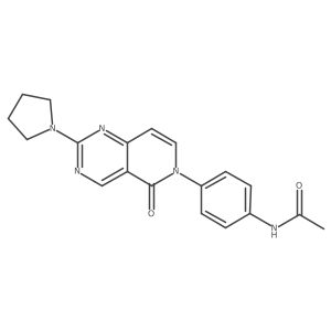 N-{4-[5-oxo-2-(pyrrolidin-1-yl)pyrido[4,3-d]pyrimidin-6(5H)-yl]phenyl}acetamide Structure