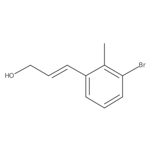 3-(3-Bromo-2-methylphenyl)prop-2-en-1-ol结构式