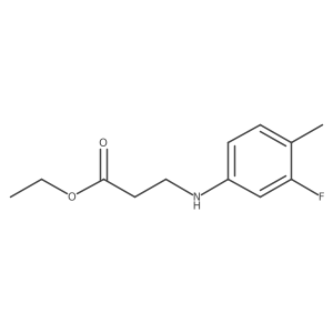 N-(3-Fluoro-4-methylphenyl)-I(2)-alanine ethyl ester结构式