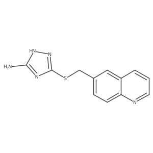 5-[(6-Quinolinylmethyl)thio]-1H-1,2,4-triazol-3-amine Structure