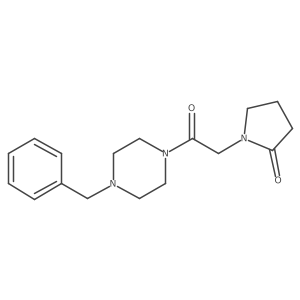 1-[2-(4-Benzylpiperazin-1-yl)-2-oxoethyl]pyrrolidin-2-one Structure
