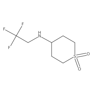 4-((2,2,2-Trifluoroethyl)amino)tetrahydro-2H-thiopyran1,1-dioxide Structure