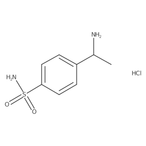4-(1-Aminoethyl)benzene-1-sulfonamide hydrochloride Structure