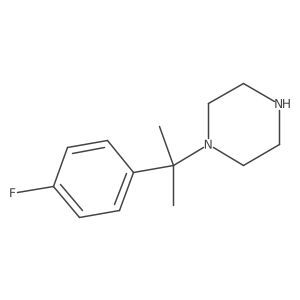1-(2-(4-Fluorophenyl)propan-2-yl)piperazine Structure