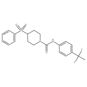 3-(Phenylsulfonyl)-N-[4-(trifluoromethyl)phenyl]piperidine-1-carboxamide Structure