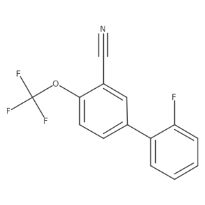 2'-Fluoro-4-(trifluoromethoxy)-[1,1'-biphenyl]-3-carbonitrile Structure