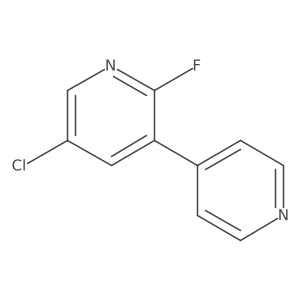 5-Chloro-2-fluoro-3-(pyridin-4-yl)pyridine Structure