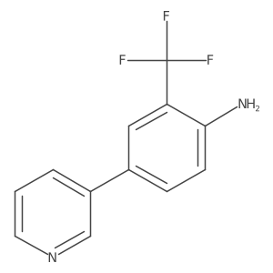 4-(Pyridin-3-yl)-2-(trifluoromethyl)benzenamine Structure
