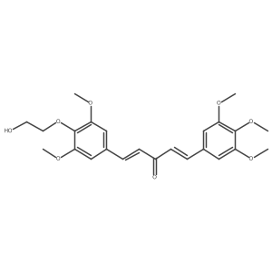 (1E,4E)-1-[4-(2-Hydroxyethoxy)-3,5-dimethoxyphenyl]-5-(3,4,5-trimethoxyphenyl)-1,4-pentadien-3-one Structure