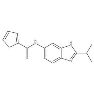 N-[2-(propan-2-yl)-1H-benzimidazol-5-yl]thiophene-2-carboxamide Structure