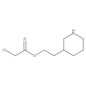 2-(3-Piperidinyl)ethyl 2-chloroacetate结构式