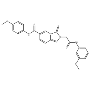 N-(4-methoxyphenyl)-2-{[(3-methoxyphenyl)carbamoyl]methyl}-3-oxo-2H,3H-[1,2,4]triazolo[4,3-a]pyridine-6-carboxamide Structure