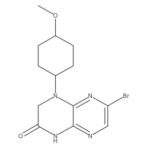6-Bromo-4-((cis)-4-methoxycyclohexyl)-3,4-dihydropyrazino[2,3-b]pyrazin-2(1H)-one结构式