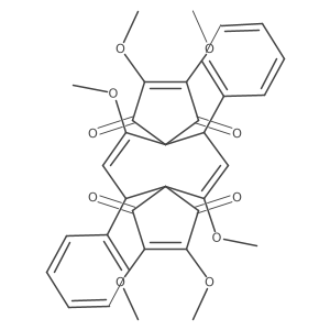 (8S,16S)-2,3,6,11,12,14-Hexamethoxy-8,16-diphenyldispiro[4.3.4.3]hexadeca-2,6,11,14-tetraene-1,4,10,13-tetrone结构式