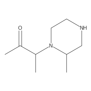 3-(2-Methylpiperazin-1-yl)butan-2-one Structure