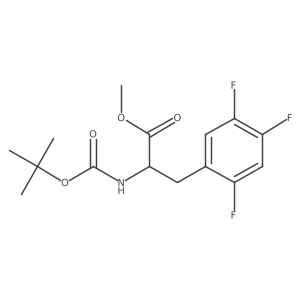 Methyl (S)-2-((tert-butoxycarbonyl)amino)-3-(2,4,5-trifluorophenyl)propanoate Structure