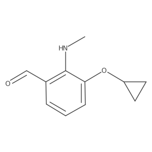 3-Cyclopropoxy-2-(methylamino)benzaldehyde Structure