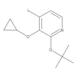 2-Tert-butoxy-3-cyclopropoxy-4-iodopyridine结构式