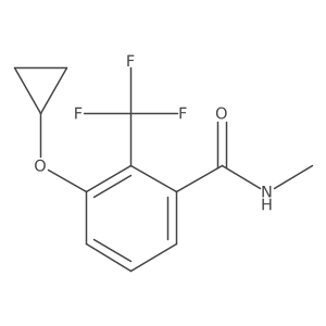3-Cyclopropoxy-N-methyl-2-(trifluoromethyl)benzamide Structure