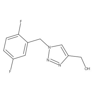 (1-(2,5-Difluorobenzyl)-1H-1,2,3-triazol-4-yl)methanol结构式