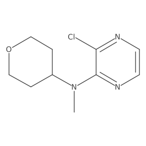 3-chloro-N-methyl-N-(oxan-4-yl)pyrazin-2-amine Structure