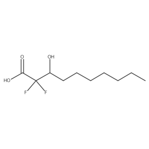 2,2-Difluoro-3-hydroxydecanoic acid Structure
