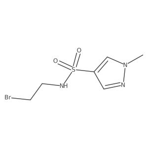 N-(2-bromoethyl)-1-methyl-1H-pyrazole-4-sulfonamide Structure