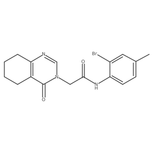 N-(2-bromo-4-methylphenyl)-2-(4-oxo-5,6,7,8-tetrahydroquinazolin-3(4H)-yl)acetamide结构式