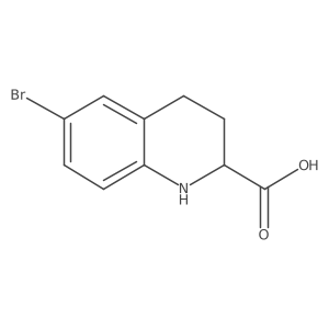 6-Bromo-1,2,3,4-tetrahydroquinoline-2-carboxylic acid结构式