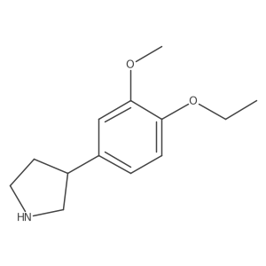 3-(4-Ethoxy-3-methoxyphenyl)pyrrolidine Structure