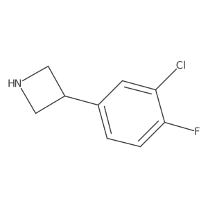 3-(3-Chloro-4-fluorophenyl)azetidine Structure