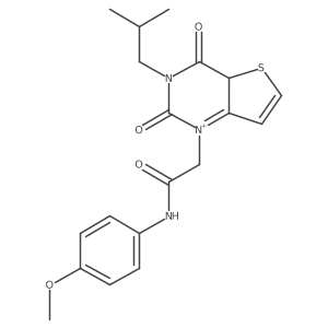 N-(4-methoxyphenyl)-2-[3-(2-methylpropyl)-2,4-dioxo-4aH-thieno[3,2-d]pyrimidin-1-ium-1-yl]acetamide Structure
