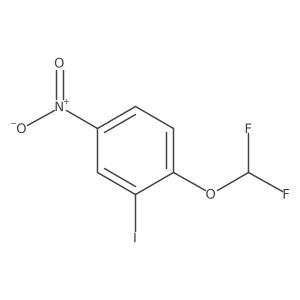 1-(Difluoromethoxy)-2-iodo-4-nitrobenzene结构式