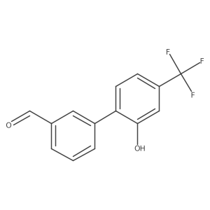 2'-Hydroxy-4'-(trifluoromethyl)-[1,1'-biphenyl]-3-carbaldehyde结构式