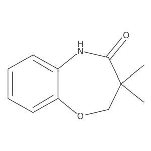 3,3-dimethyl-2,3-dihydro-1,5-benzoxazepin-4(5H)-one Structure