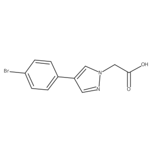 2-(4-(4-Bromophenyl)-1H-pyrazol-1-yl)acetic acid Structure