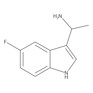 1-(5-Fluoro-1H-indol-3-YL)ethan-1-amine Structure