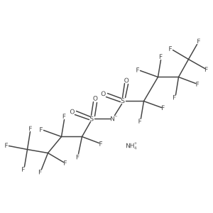 Ammonium N,N-bis(perfluorobutanesulfonyl)amide结构式